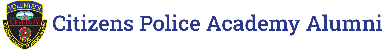 Granbury Citizens Police Academy Alumni